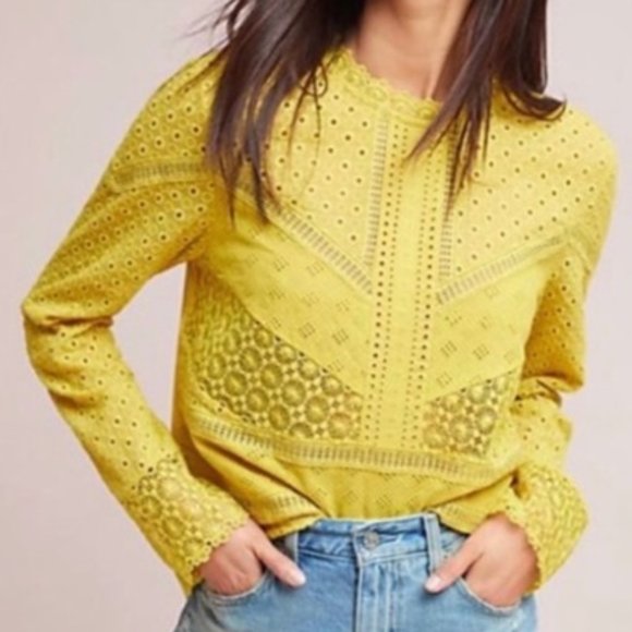 Anthropologie Tops - NWT Anthro James Coviello Burnham Lace Blouse - M